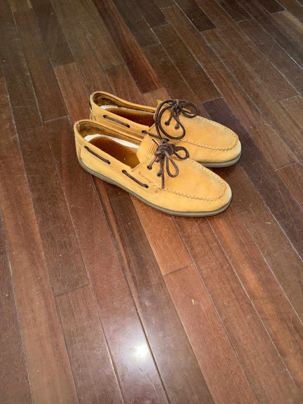 Men's Casual Suede Golf Boat Shoes in Tan